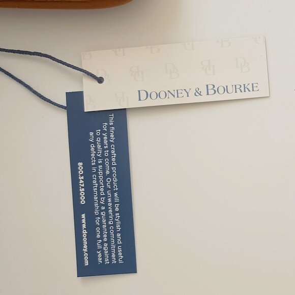 Dooney & Bourke Pebble Grain Wristlet Large Slim Brown Leather - Picture 8 of 9